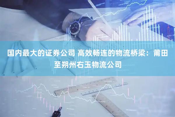 国内最大的证券公司 高效畅连的物流桥梁：莆田至朔州右玉物流公司